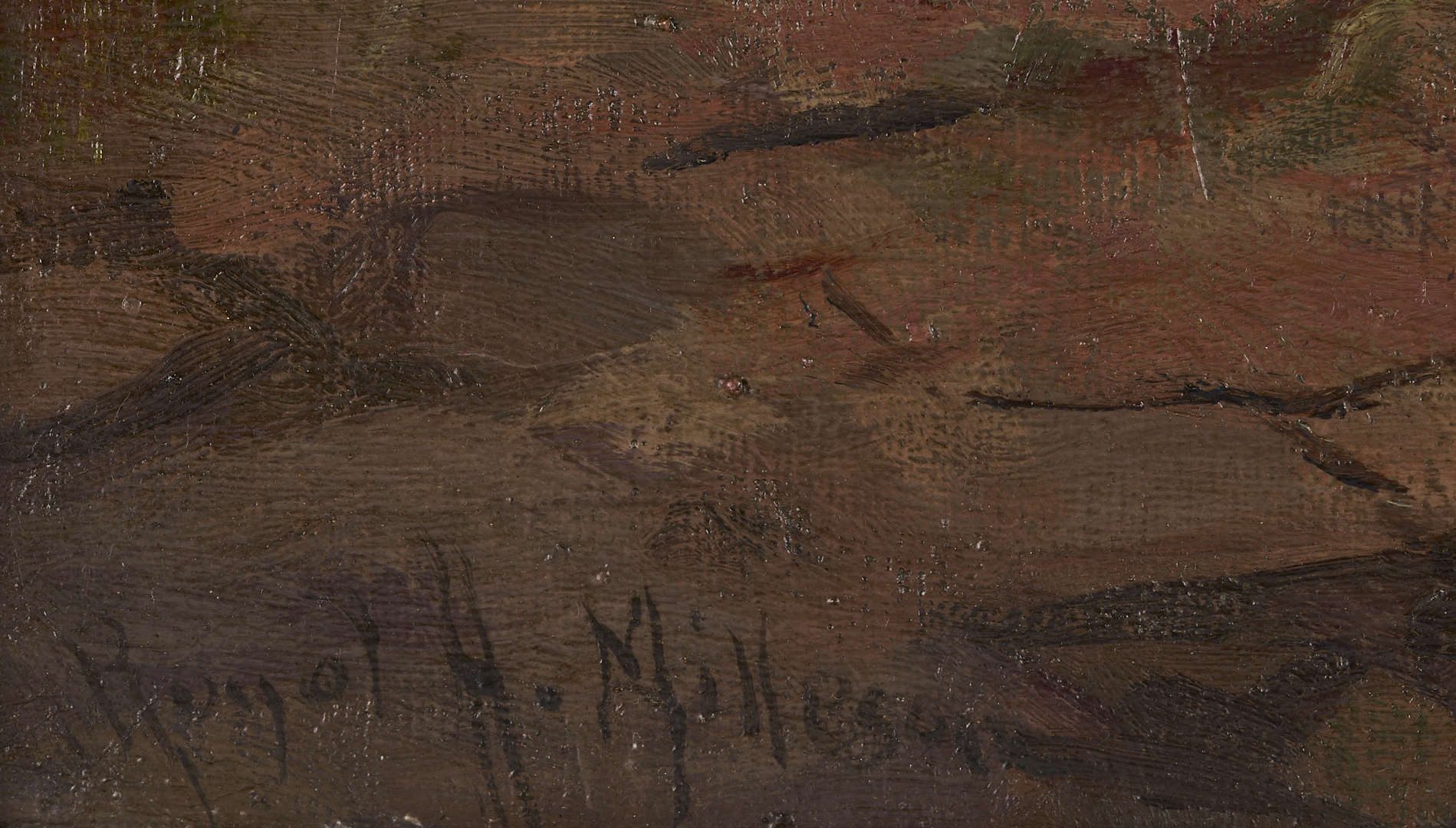 Lot 934: Royal Milleson O/C Pastoral Landscape w/ Sheep