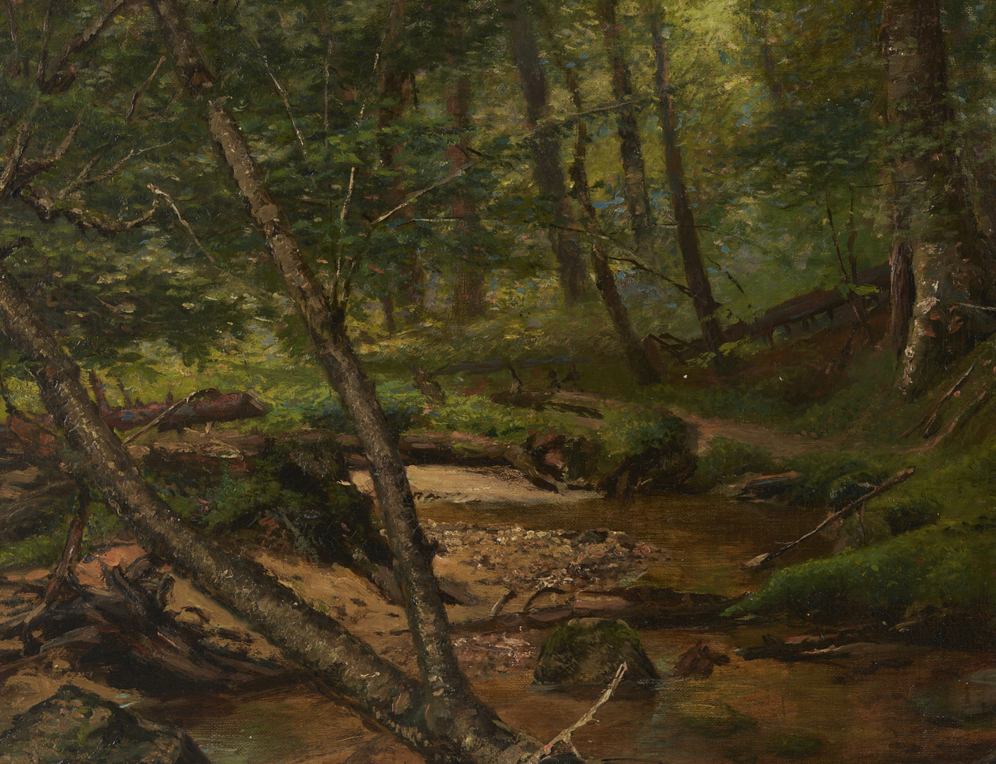 Lot 935: George Albert Frost O/C Forest Landscape