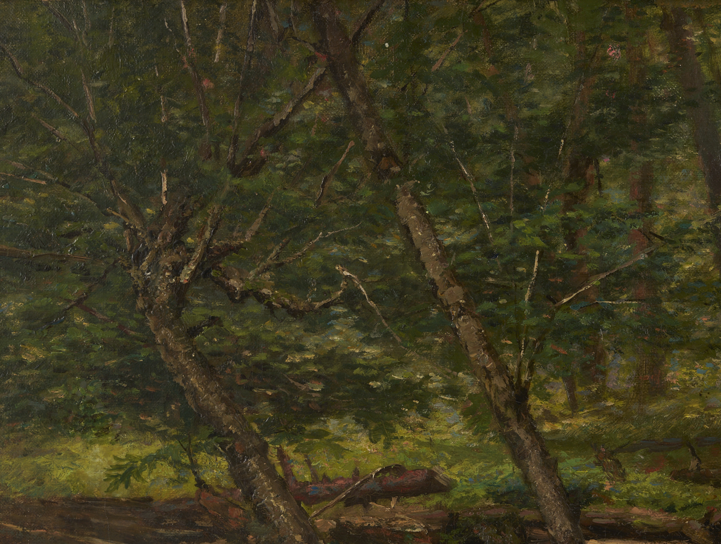 Lot 935: George Albert Frost O/C Forest Landscape