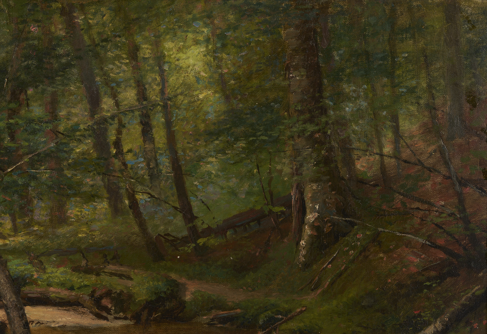 Lot 935: George Albert Frost O/C Forest Landscape