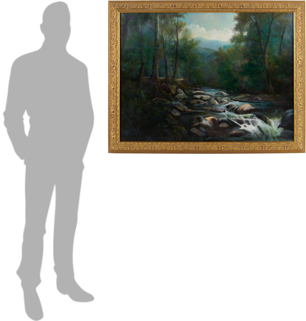 Lot 936: Ron Williams O/C Smoky Mountain River Landscape