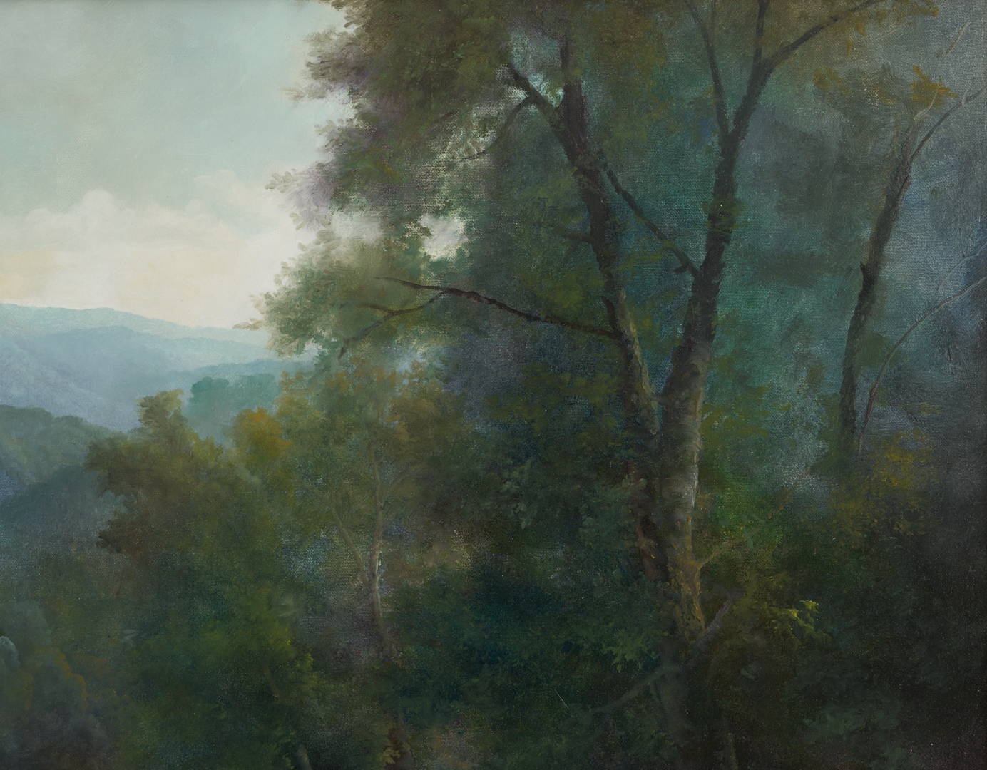 Lot 936: Ron Williams O/C Smoky Mountain River Landscape