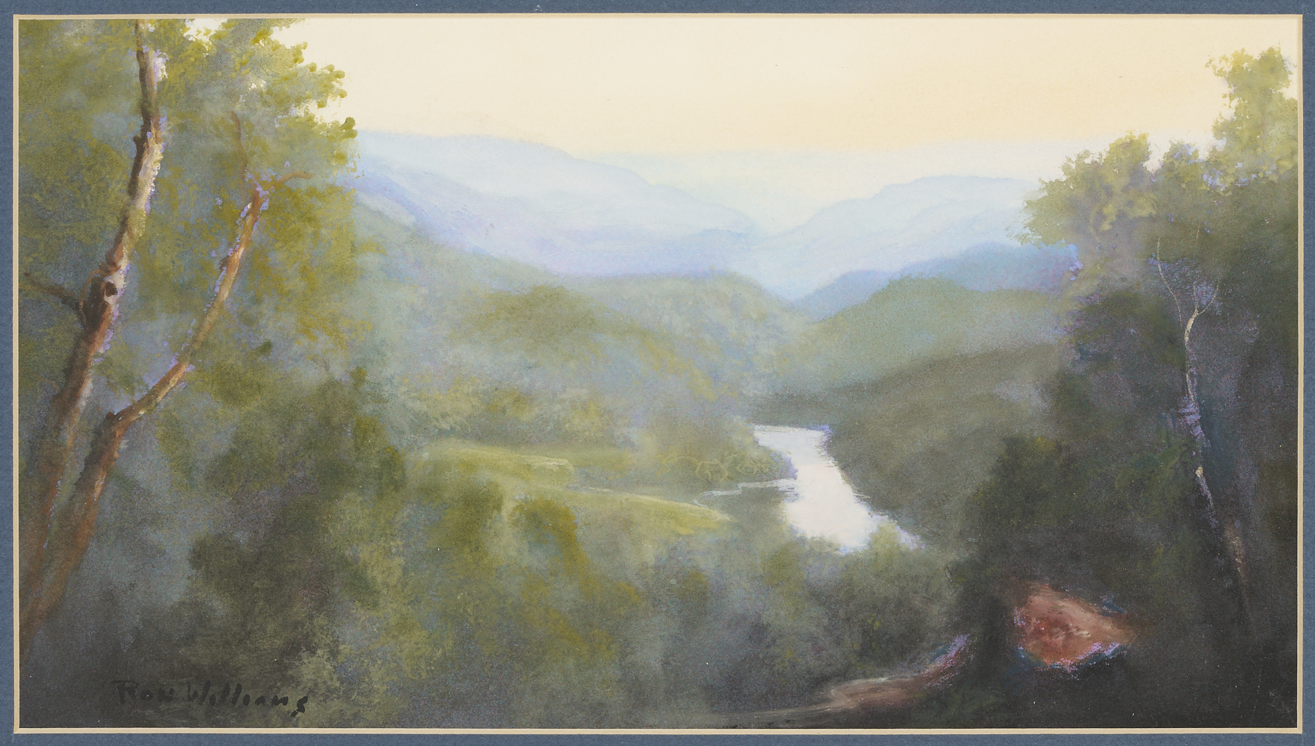 Lot 937: 2 Ron Williams Smoky Mountain Landscape Paintings