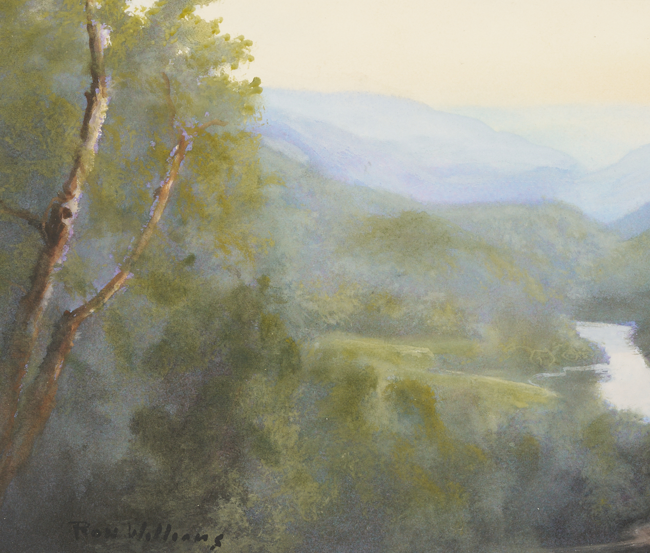 Lot 937: 2 Ron Williams Smoky Mountain Landscape Paintings