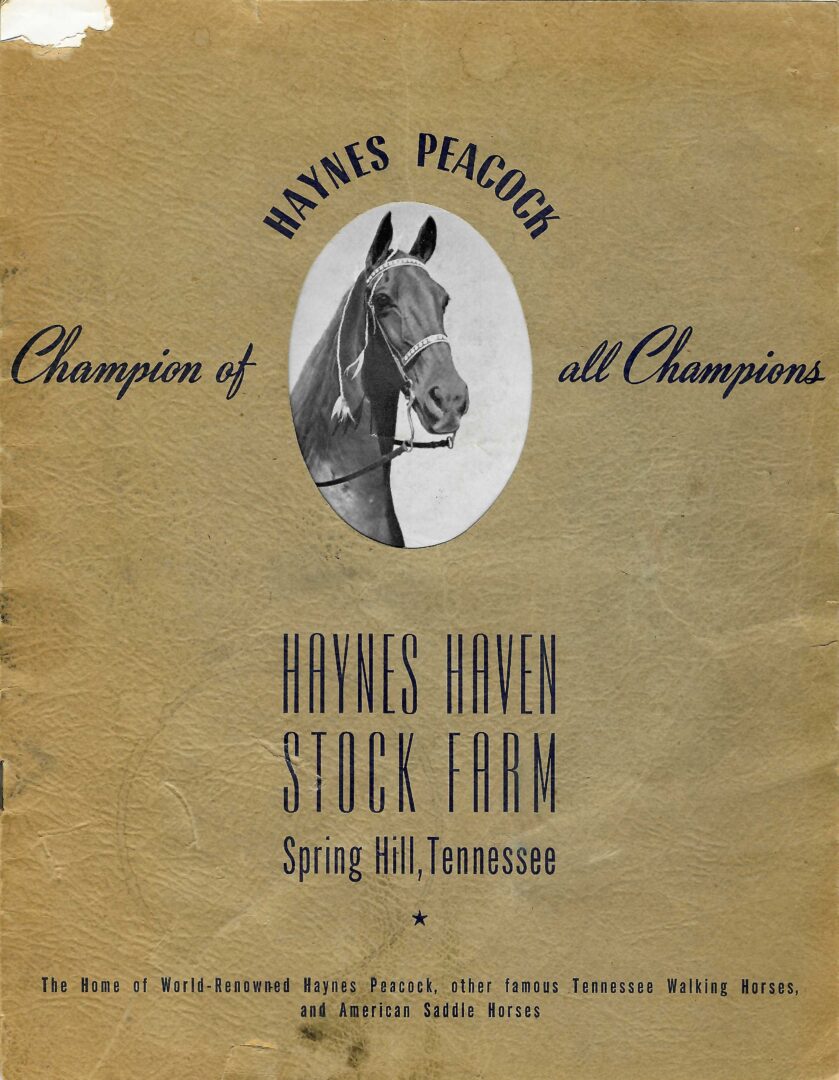 Lot 938: Batsell Moore O/C of Haynes Haven, Maury Co., TN