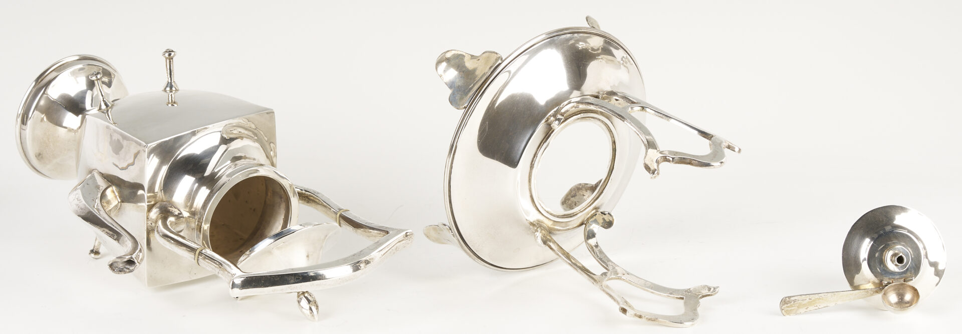 Lot 93: Mexican Sterling 6 pc. Tea Set w/ Alvin Sterling Tray