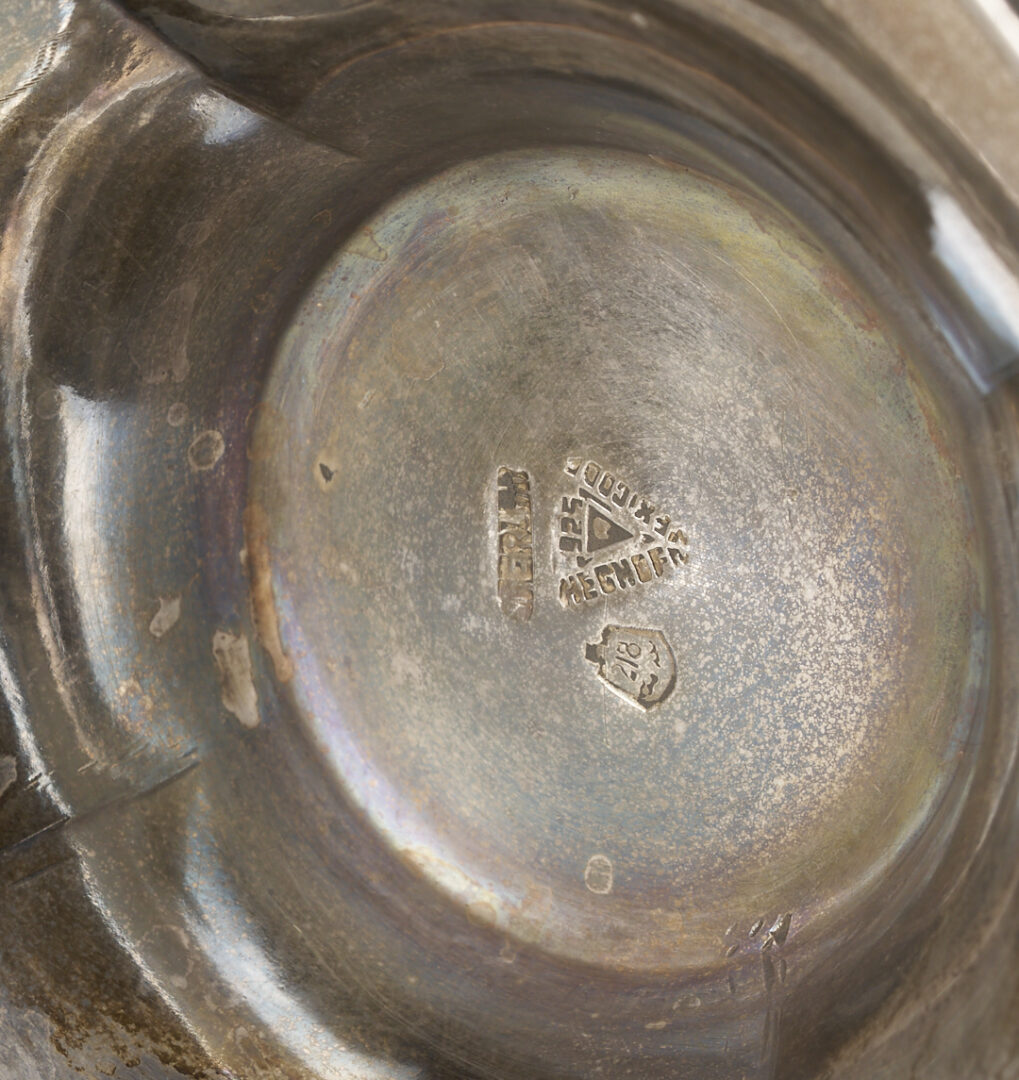 Lot 93: Mexican Sterling 6 pc. Tea Set w/ Alvin Sterling Tray