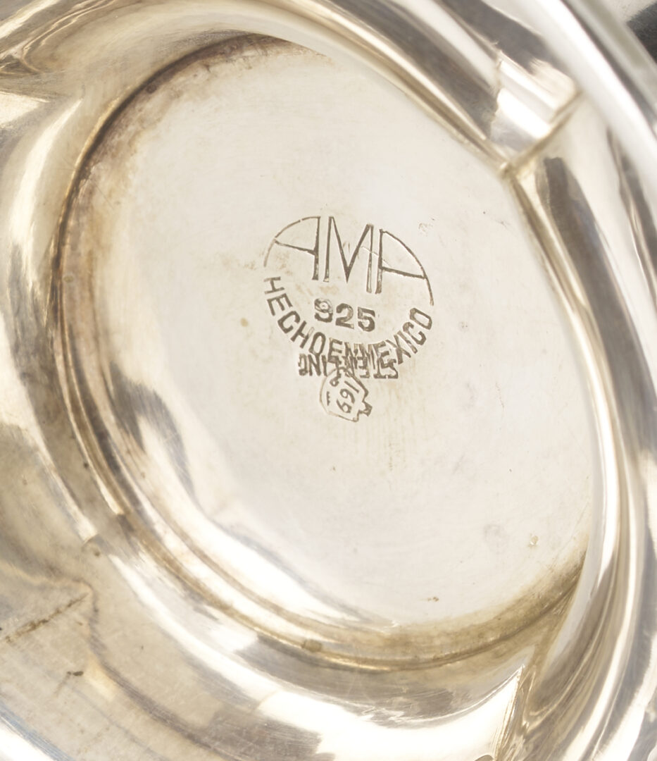 Lot 93: Mexican Sterling 6 pc. Tea Set w/ Alvin Sterling Tray