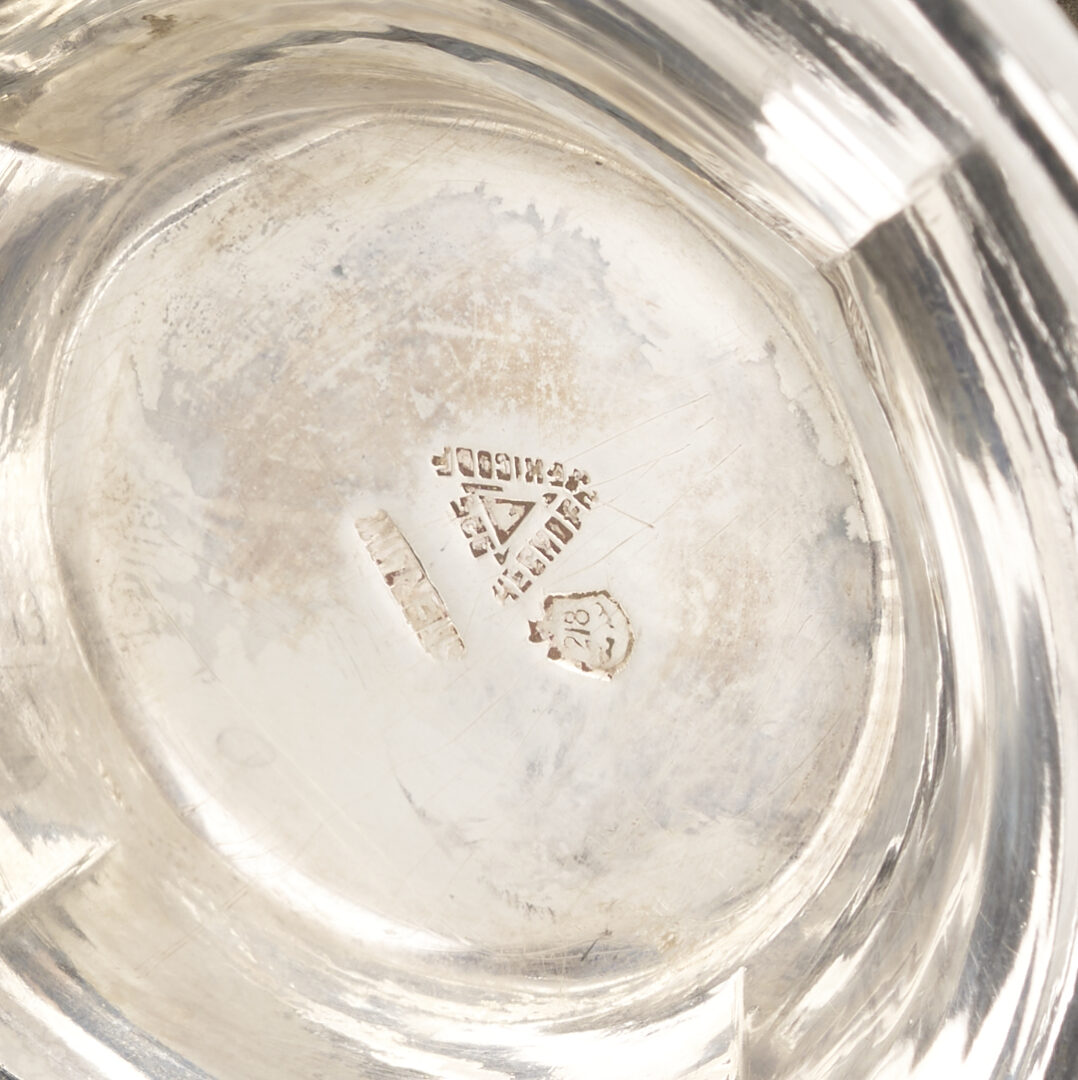 Lot 93: Mexican Sterling 6 pc. Tea Set w/ Alvin Sterling Tray