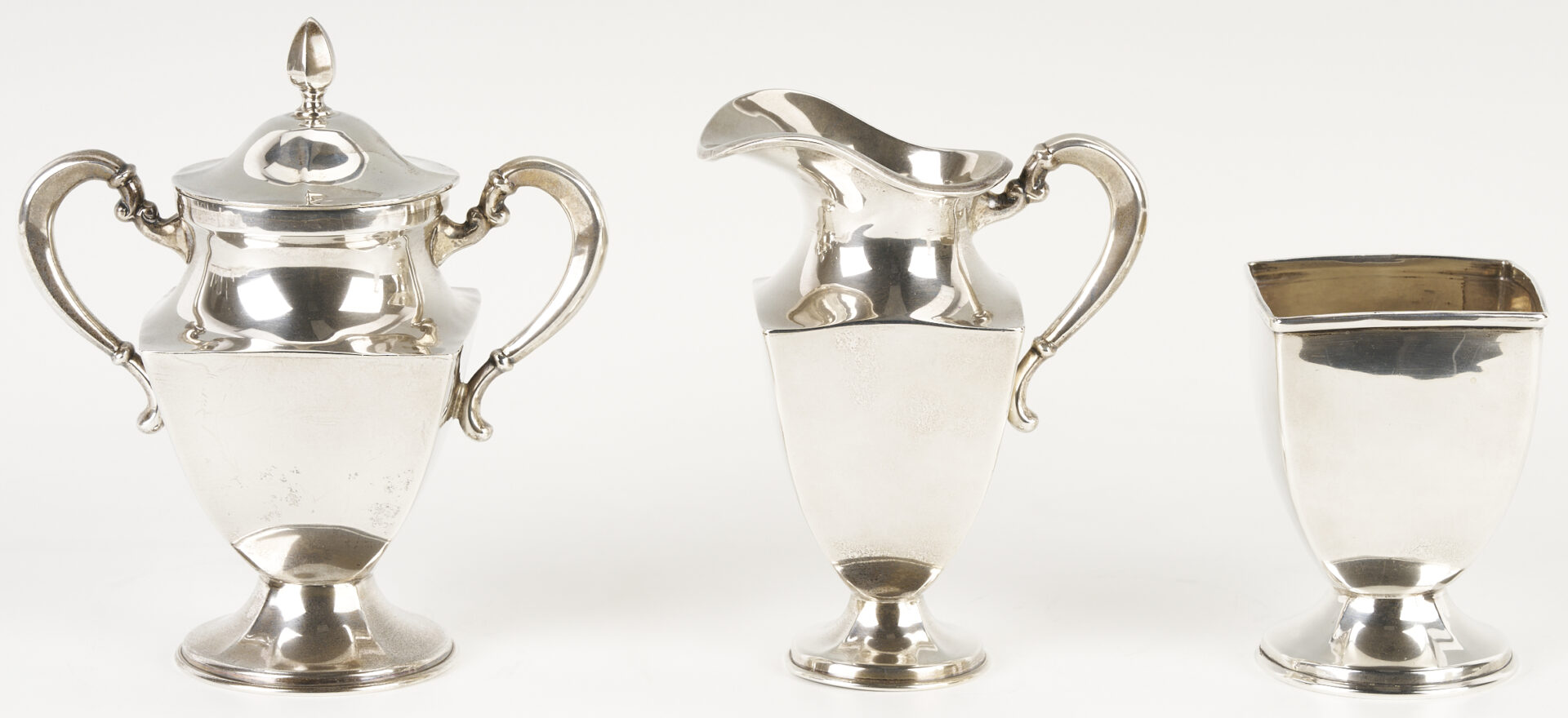 Lot 93: Mexican Sterling 6 pc. Tea Set w/ Alvin Sterling Tray