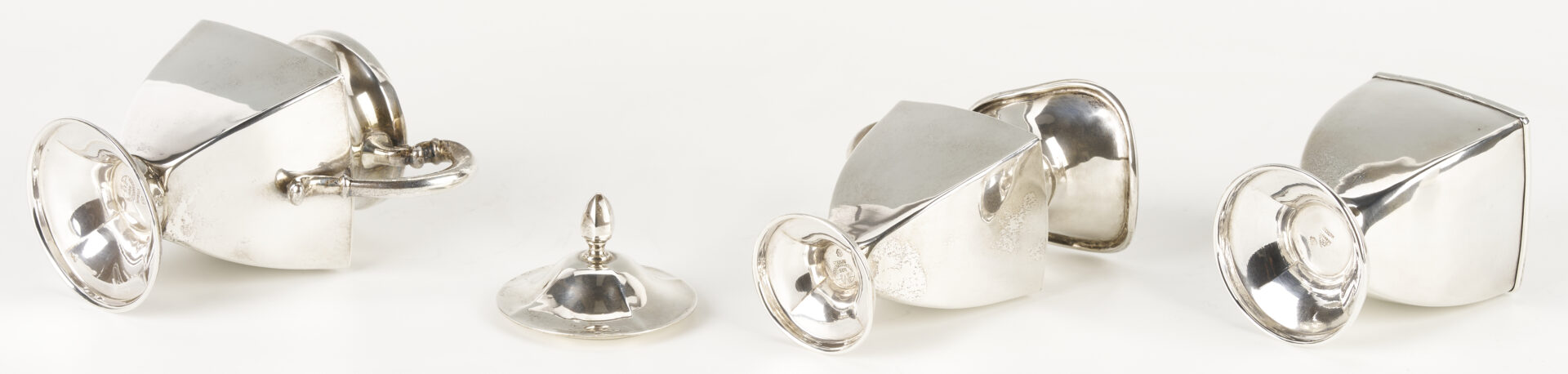 Lot 93: Mexican Sterling 6 pc. Tea Set w/ Alvin Sterling Tray