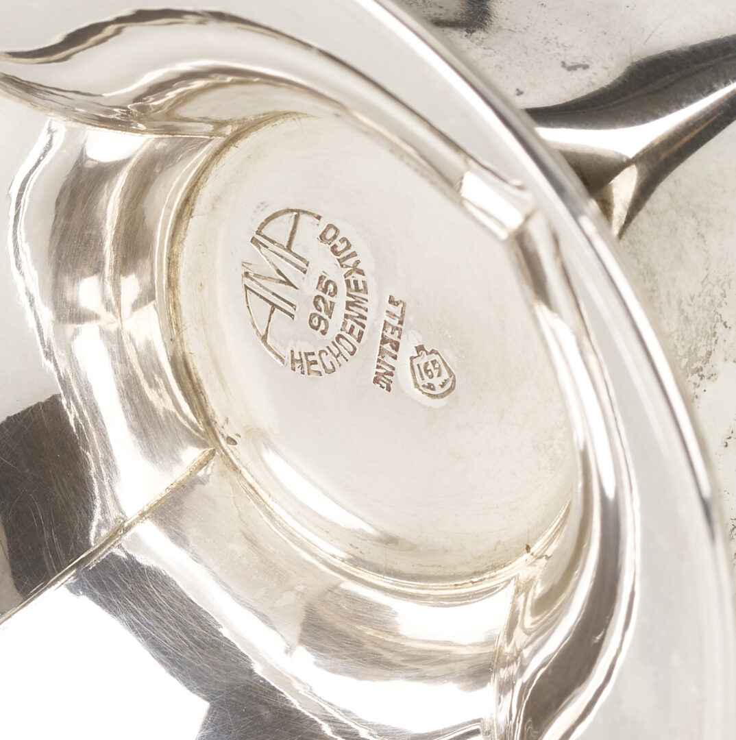 Lot 93: Mexican Sterling 6 pc. Tea Set w/ Alvin Sterling Tray