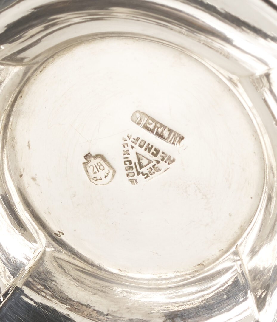 Lot 93: Mexican Sterling 6 pc. Tea Set w/ Alvin Sterling Tray