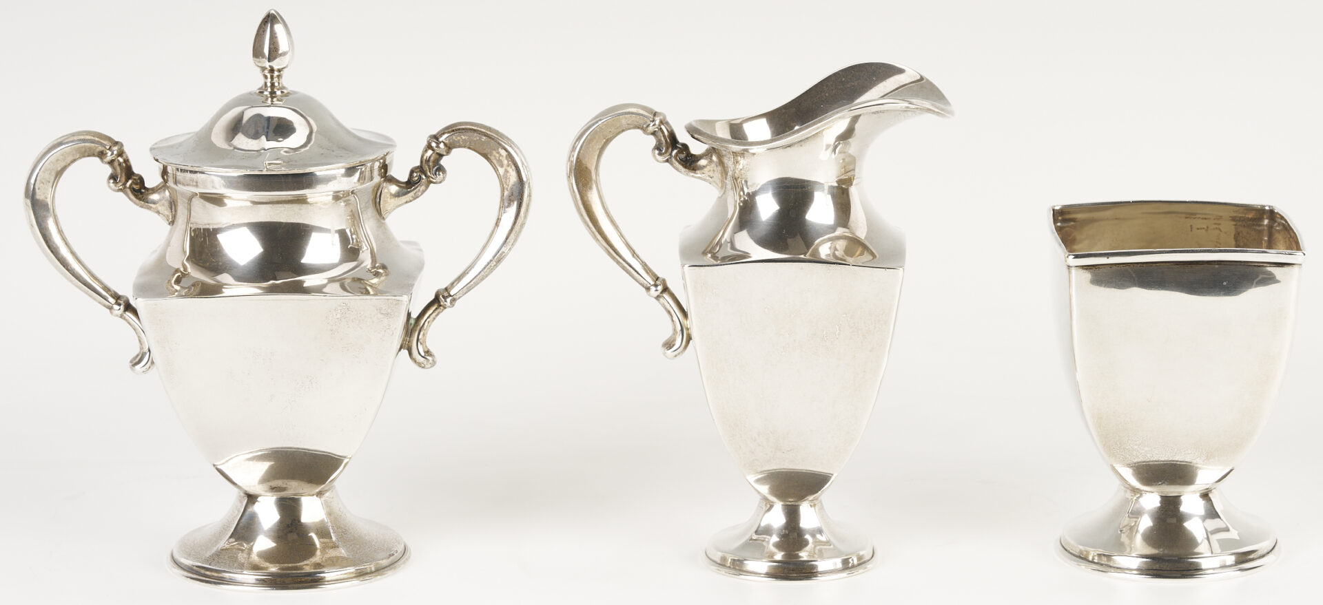 Lot 93: Mexican Sterling 6 pc. Tea Set w/ Alvin Sterling Tray