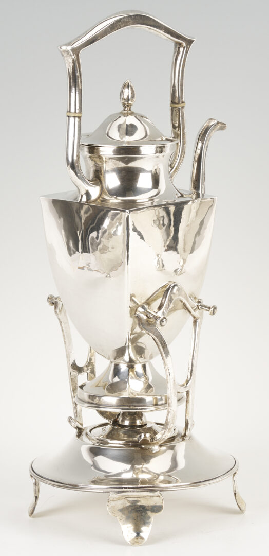 Lot 93: Mexican Sterling 6 pc. Tea Set w/ Alvin Sterling Tray