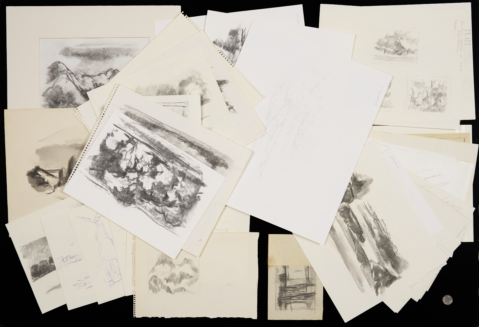 Lot 940: 49 George Cress Landscape Drawings Incl. TN & Southern