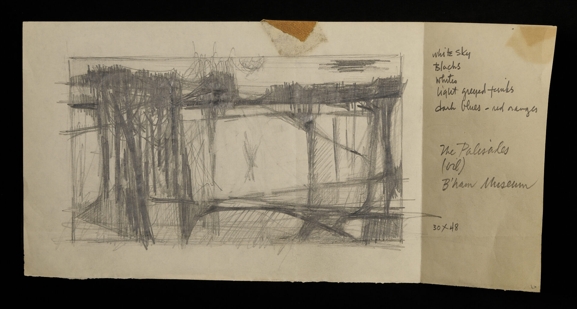 Lot 940: 49 George Cress Landscape Drawings Incl. TN & Southern