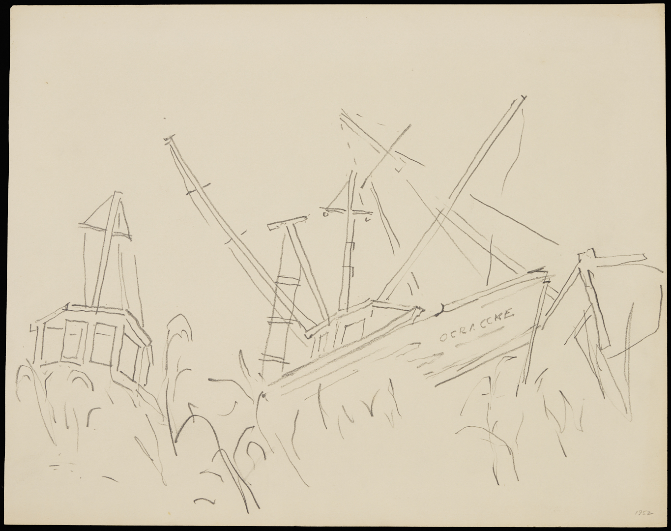 Lot 941: 32 George Cress Architectural and Related Drawings Incl. Southern, European