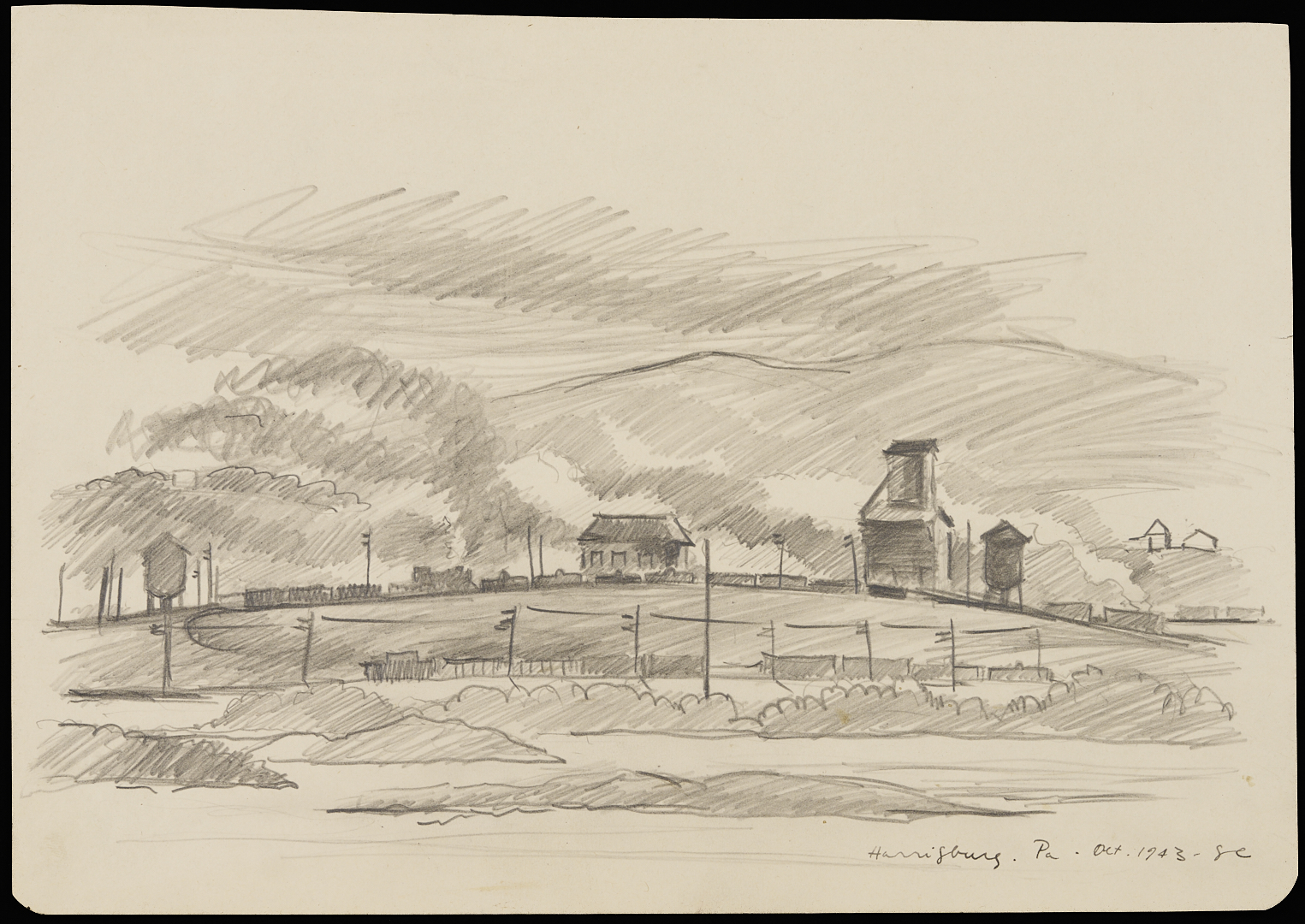 Lot 941: 32 George Cress Architectural and Related Drawings Incl. Southern, European