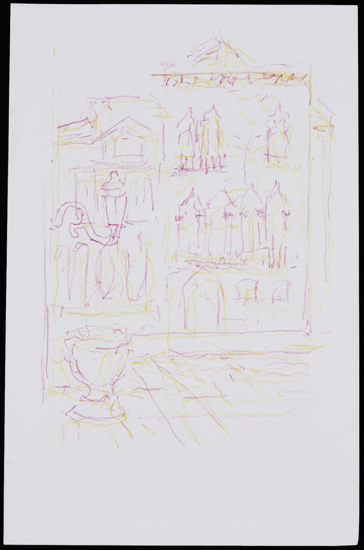 Lot 941: 32 George Cress Architectural and Related Drawings Incl. Southern, European