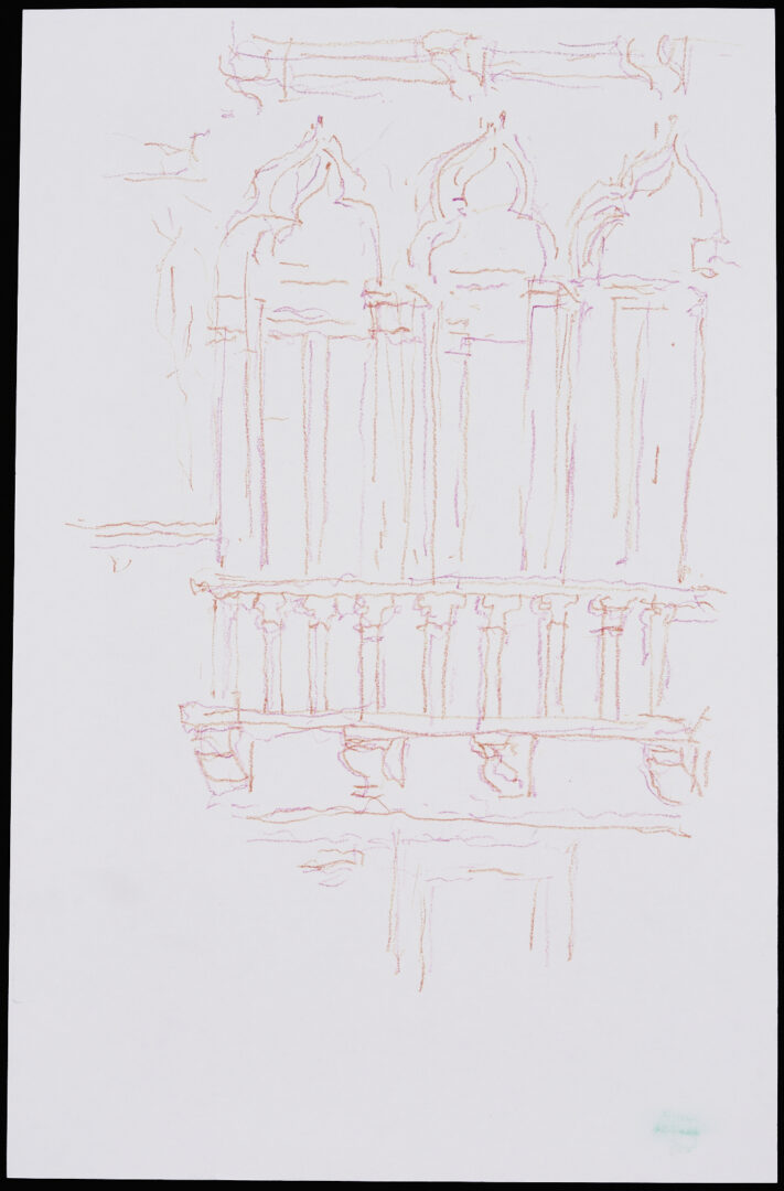 Lot 941: 32 George Cress Architectural and Related Drawings Incl. Southern, European