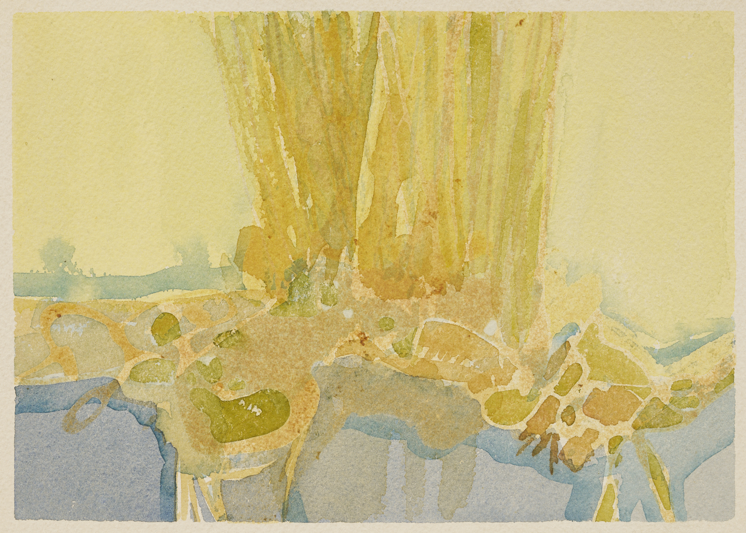 Lot 942: 4 Robert Young Clay Watercolors, incl. TN Landscapes