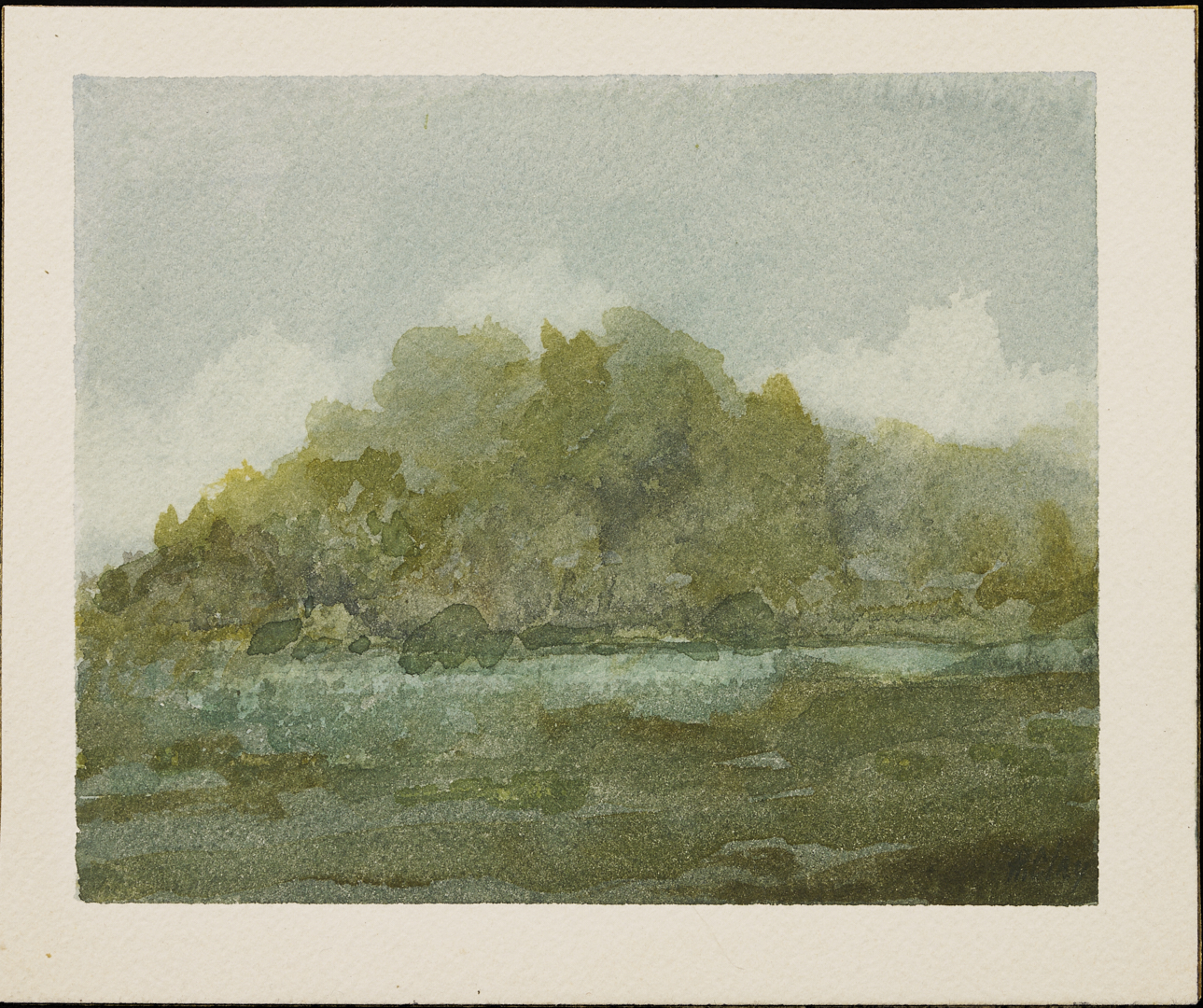 Lot 942: 4 Robert Young Clay Watercolors, incl. TN Landscapes