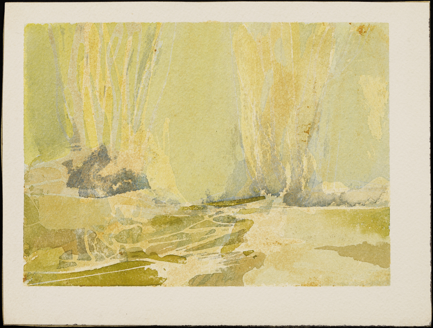 Lot 942: 4 Robert Young Clay Watercolors, incl. TN Landscapes