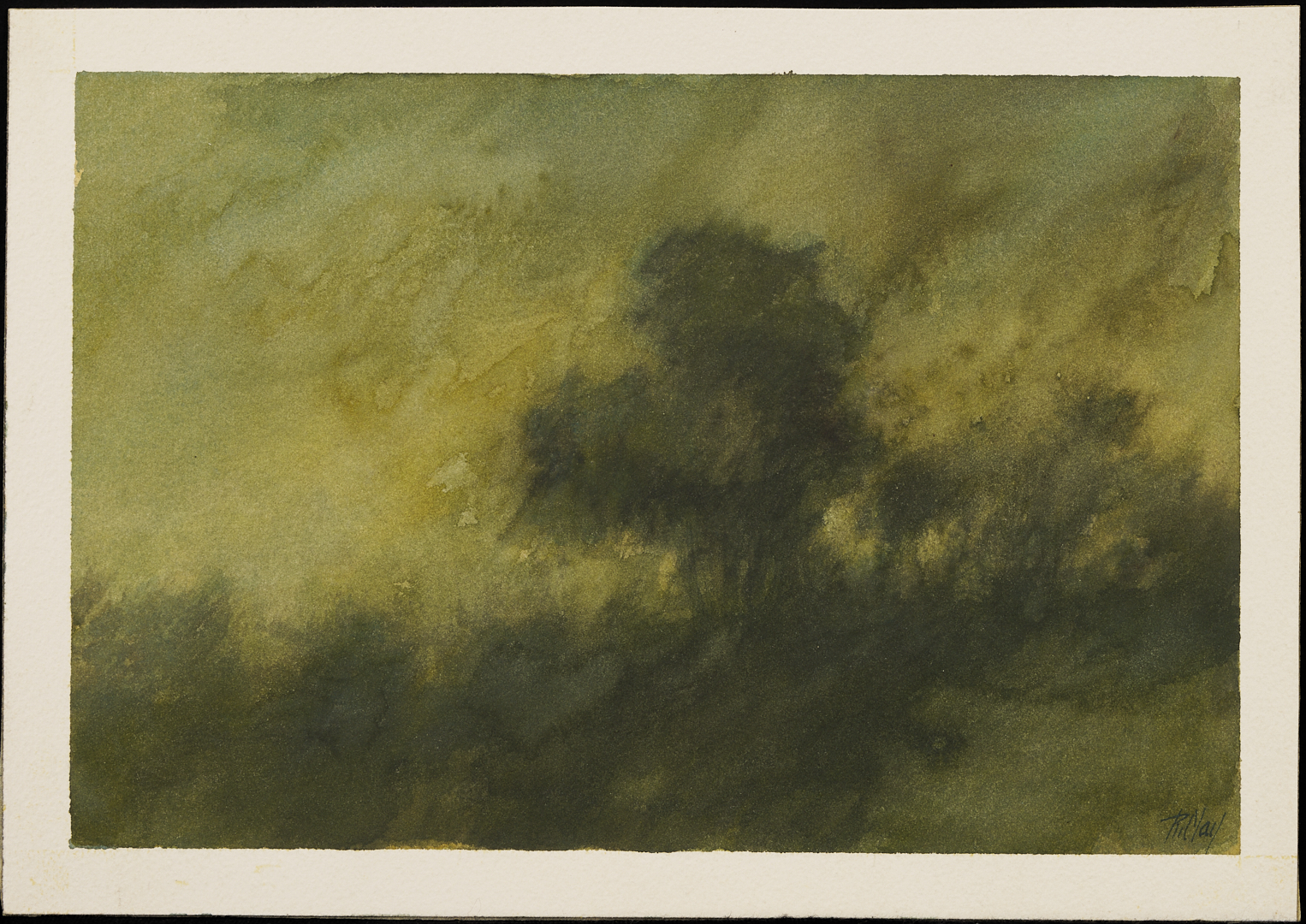 Lot 942: 4 Robert Young Clay Watercolors, incl. TN Landscapes