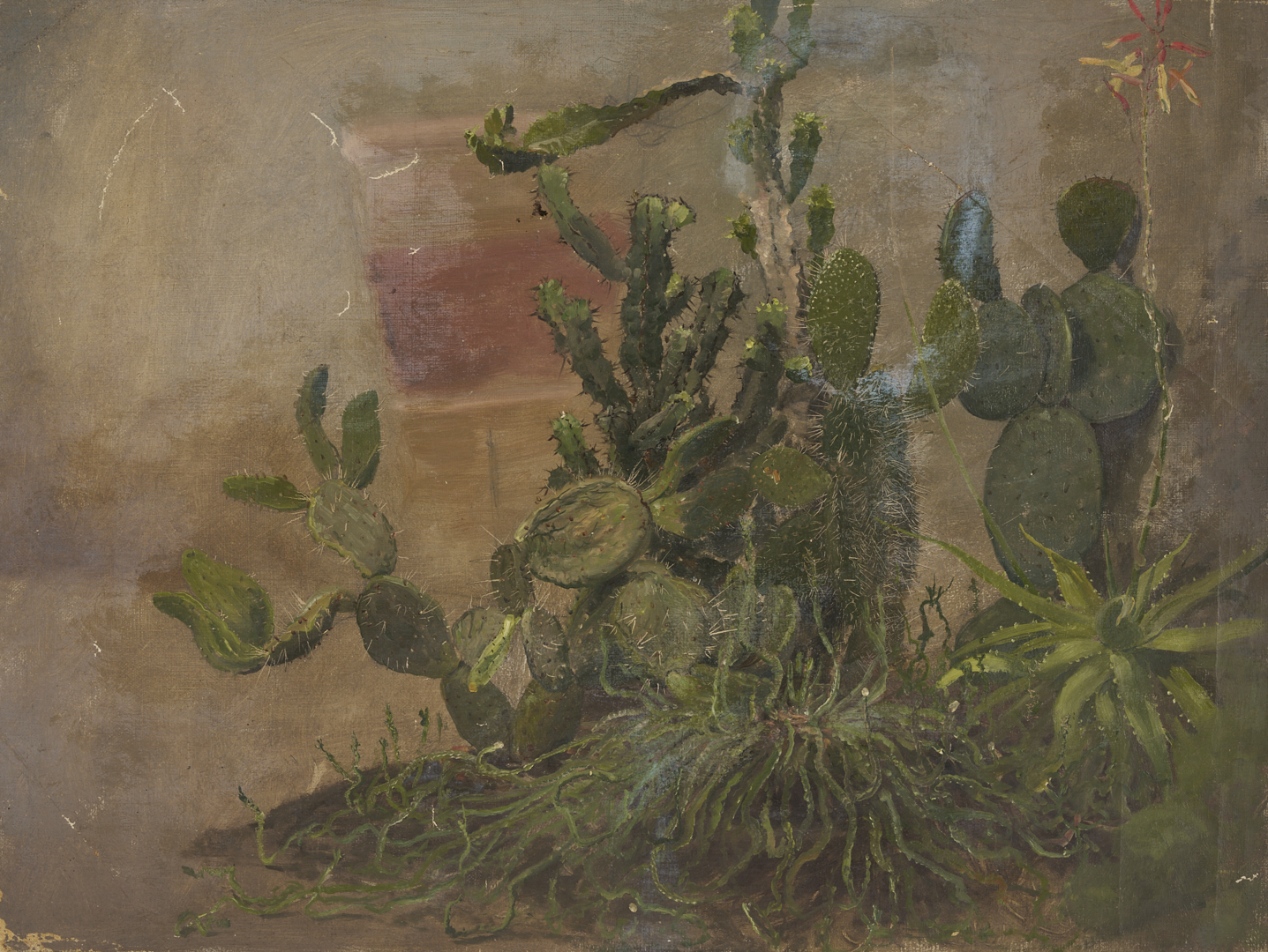 Lot 944: 2 Carl Gutherz O/C Plant Studies Incl. Cactus