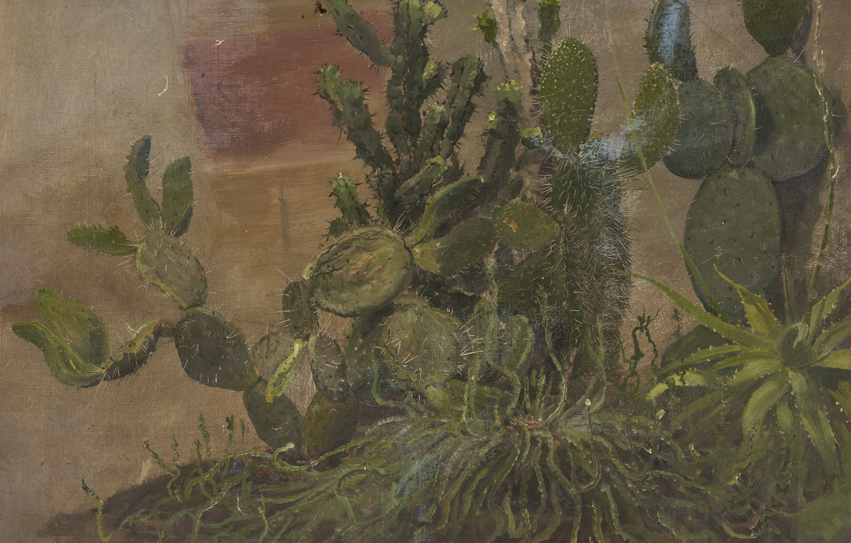 Lot 944: 2 Carl Gutherz O/C Plant Studies Incl. Cactus