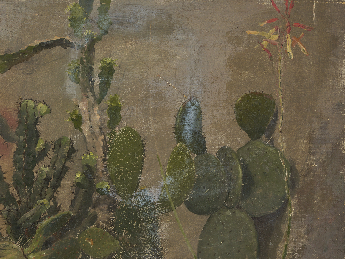 Lot 944: 2 Carl Gutherz O/C Plant Studies Incl. Cactus