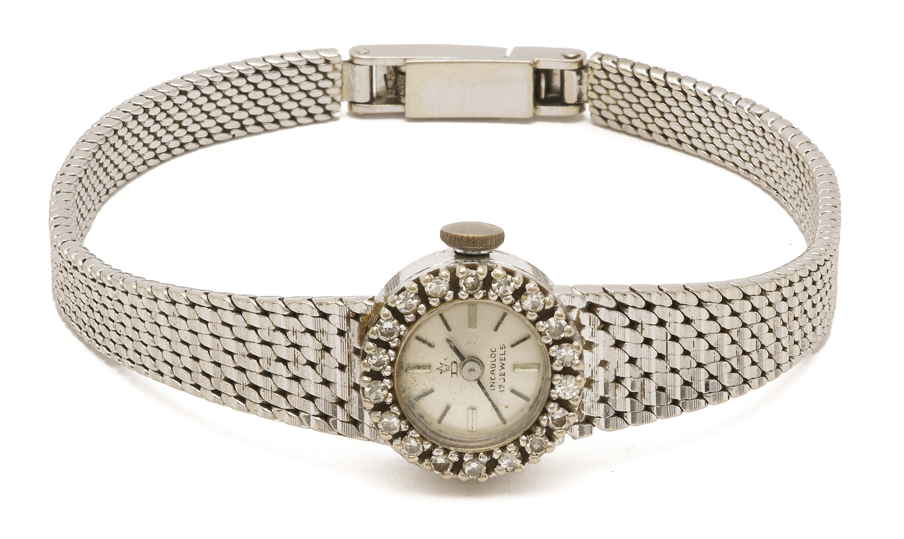 Lot 947: 14K Gold Incabloc Wrist Watch