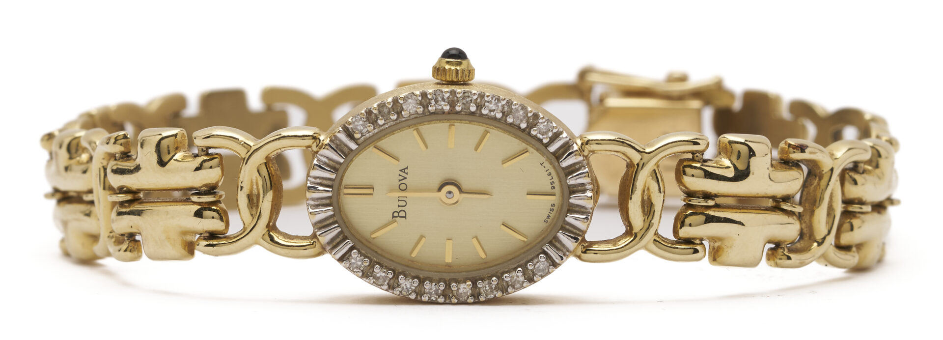 Lot 948: 14K Gold Bulova Quartz Wrist Watch