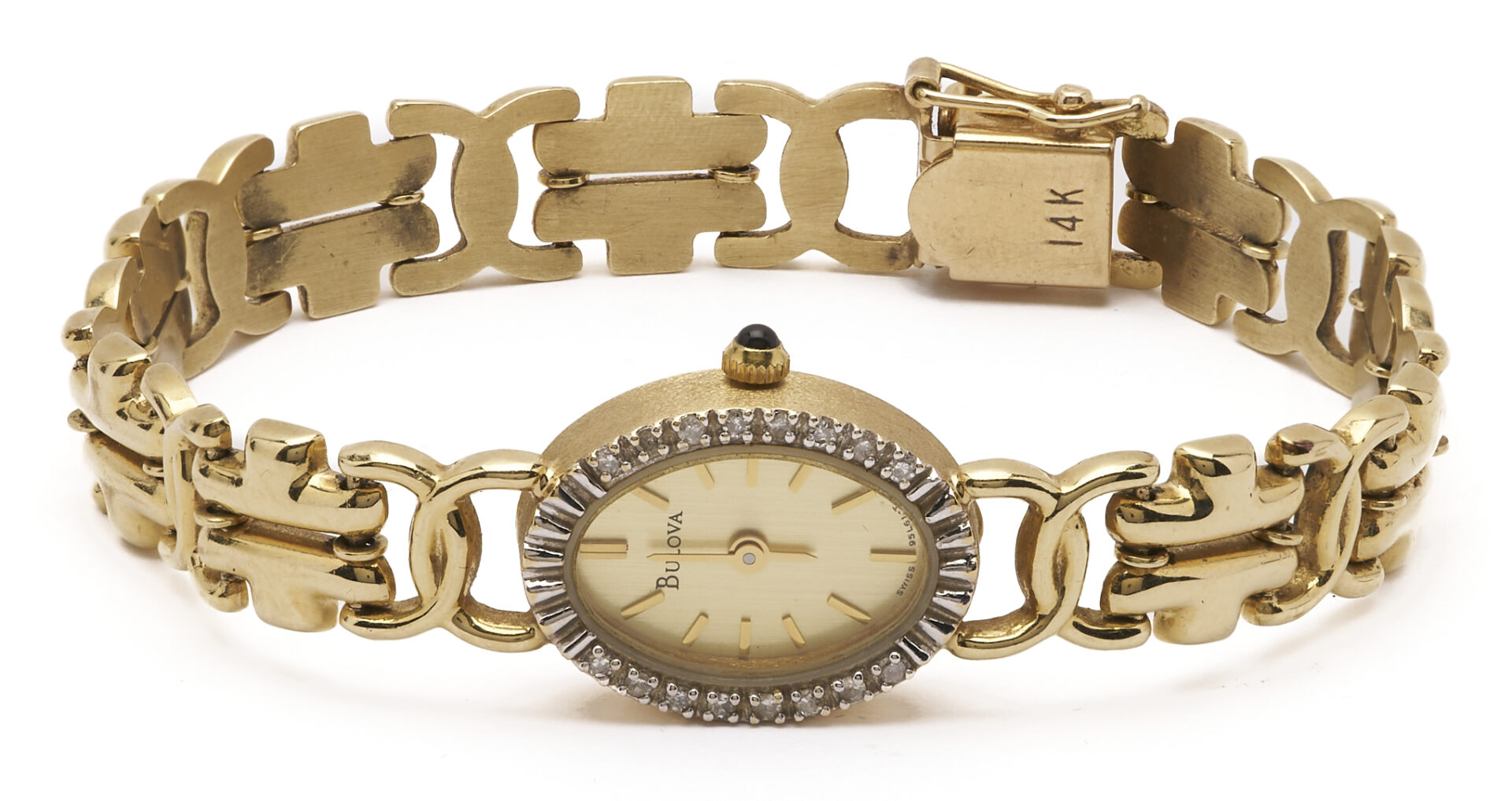 Lot 948: 14K Gold Bulova Quartz Wrist Watch