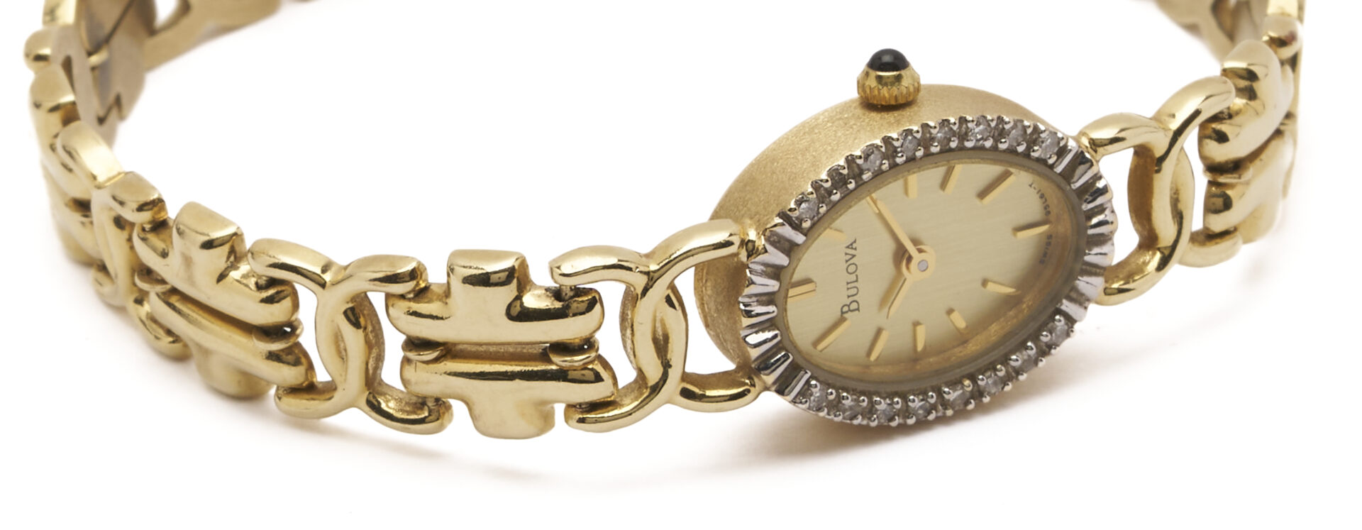 Lot 948: 14K Gold Bulova Quartz Wrist Watch