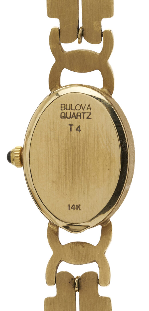 Lot 948: 14K Gold Bulova Quartz Wrist Watch