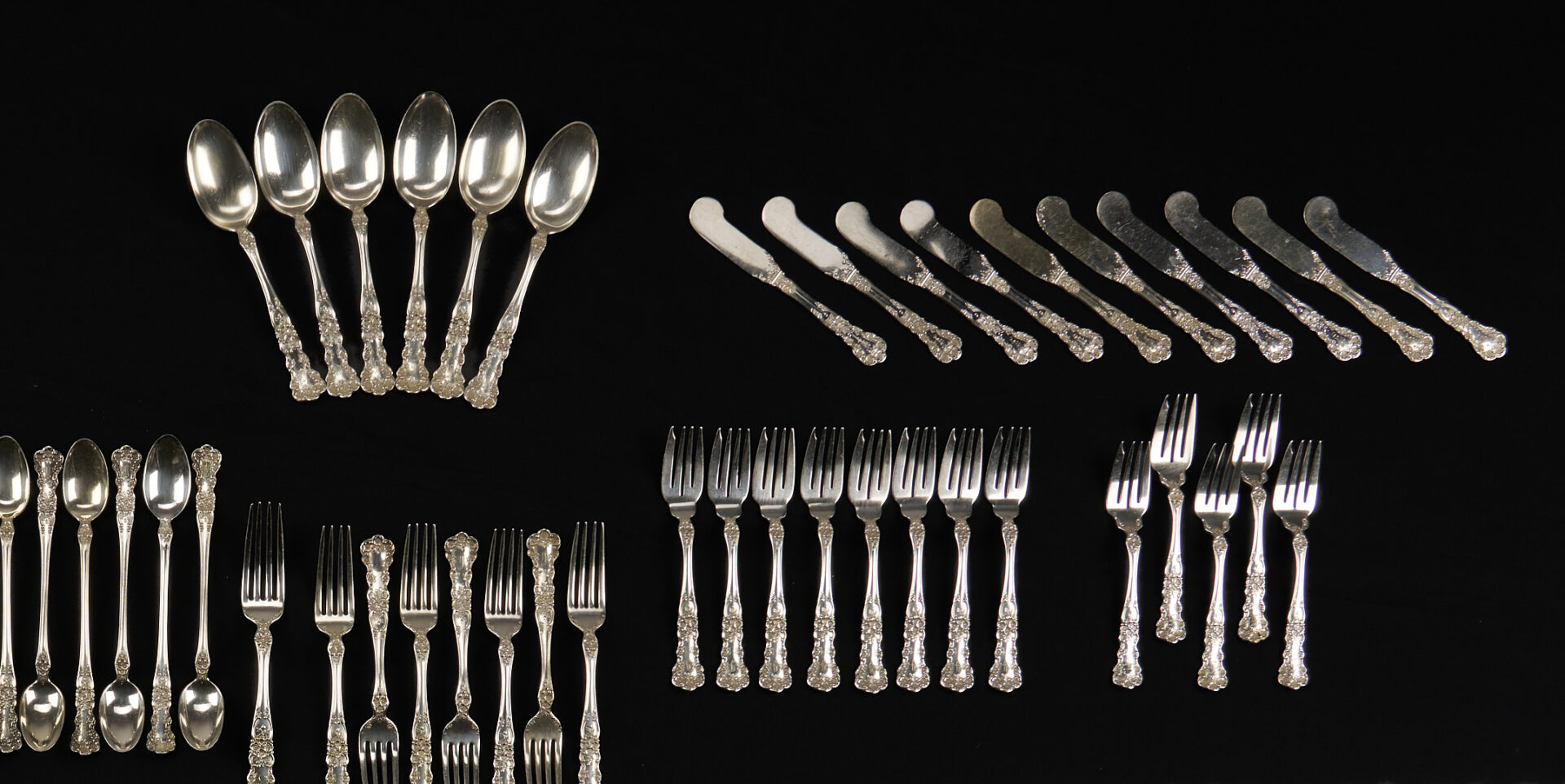 Lot 94: 137 Pc. Set Gorham Buttercup Sterling Flatware plus 17 other pcs.