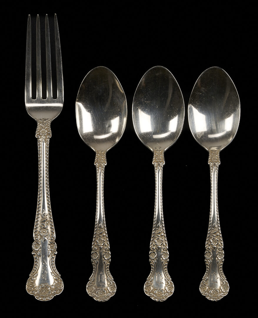 Lot 94: 137 Pc. Set Gorham Buttercup Sterling Flatware plus 17 other pcs.