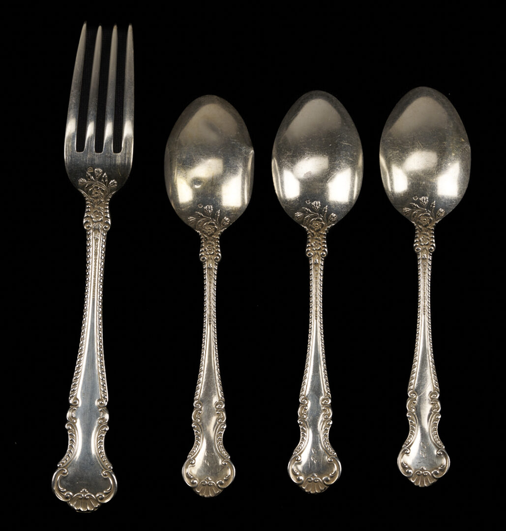 Lot 94: 137 Pc. Set Gorham Buttercup Sterling Flatware plus 17 other pcs.