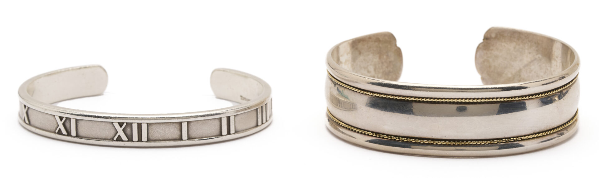 Lot 955: 3 Tiffany Sterling Cuff Bracelets