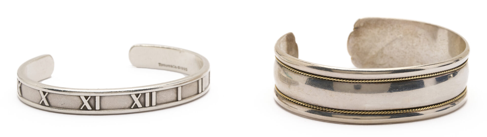 Lot 955: 3 Tiffany Sterling Cuff Bracelets