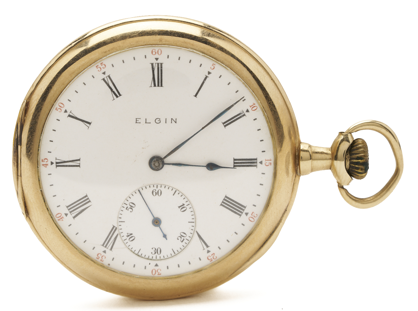 Lot 956: 14K Elgin Grade 301 Pocket Watch