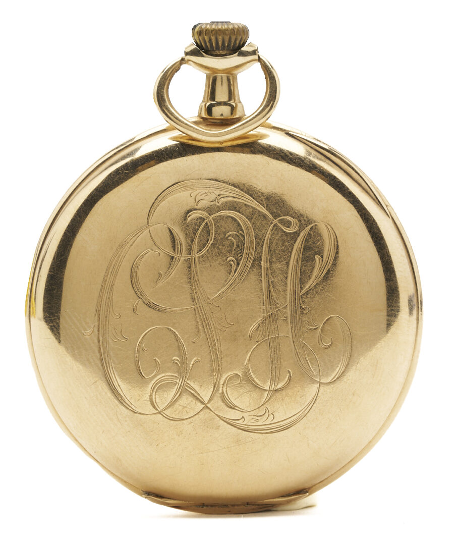 Lot 956: 14K Elgin Grade 301 Pocket Watch