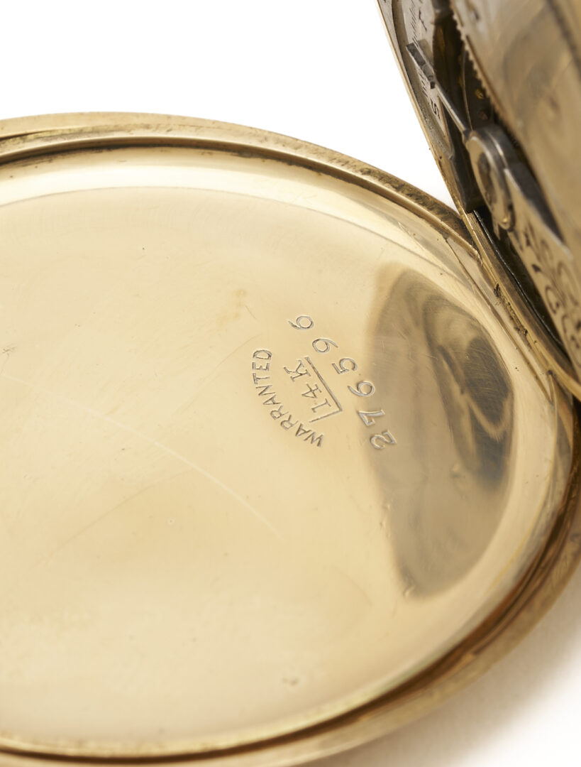 Lot 956: 14K Elgin Grade 301 Pocket Watch