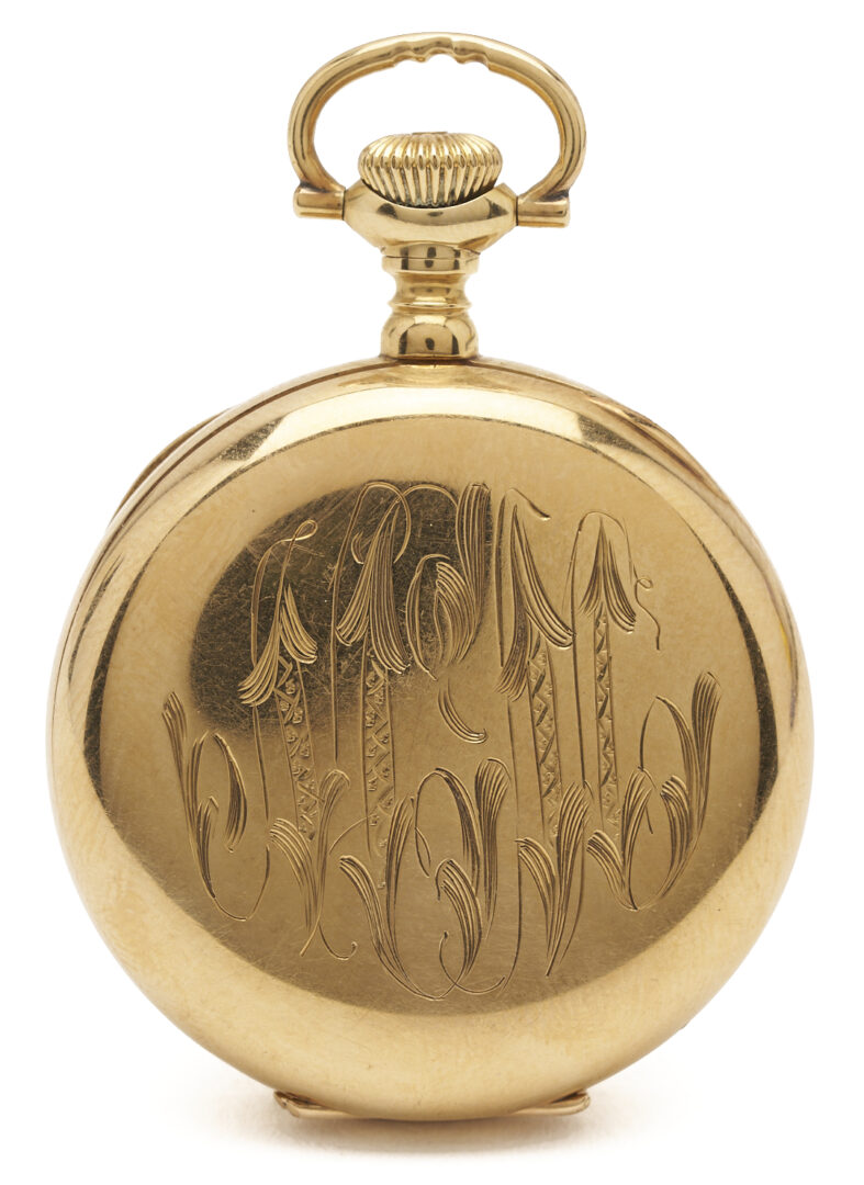 Lot 957: 14K Elgin Grade 324 Pocket Watch