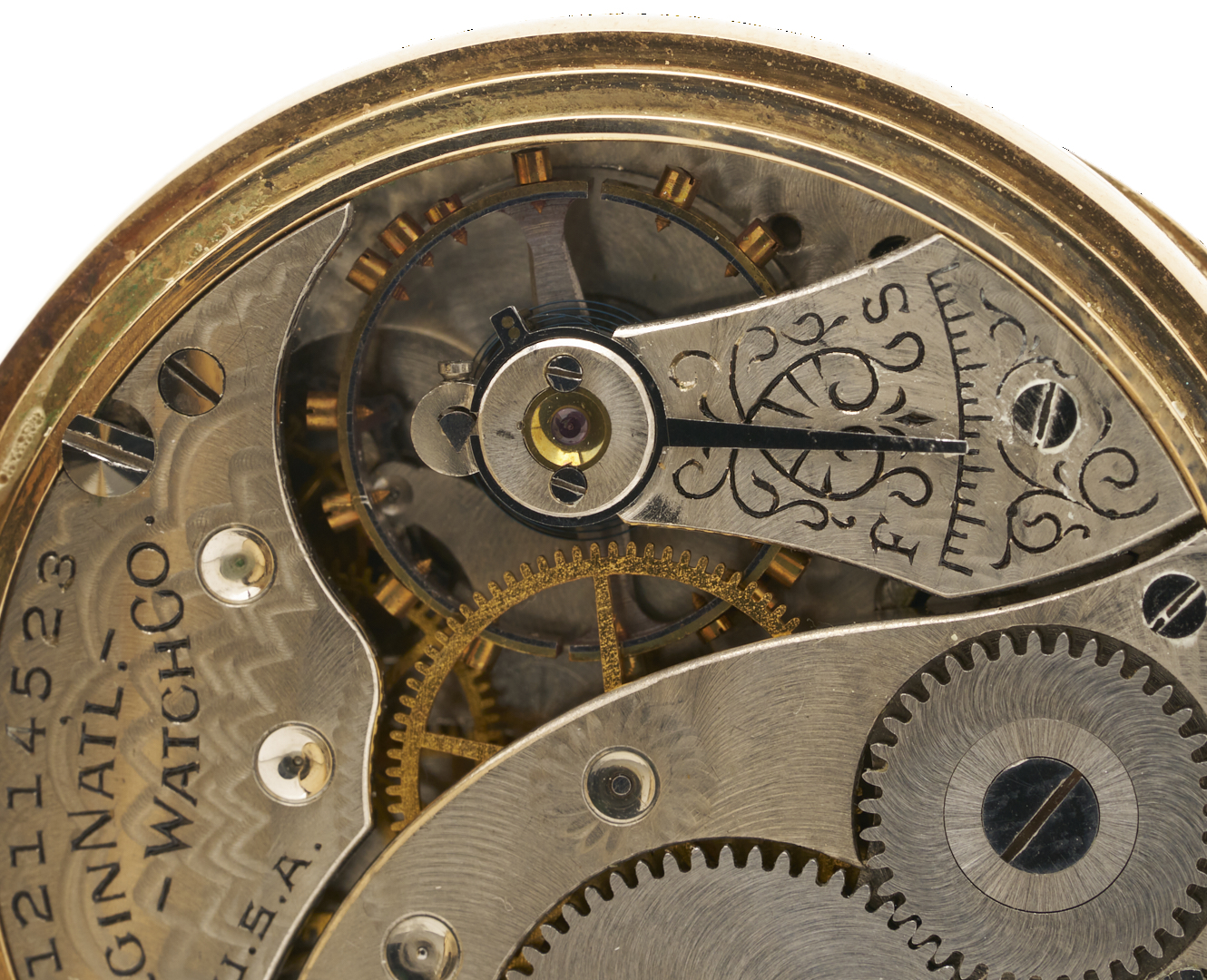 Lot 957: 14K Elgin Grade 324 Pocket Watch