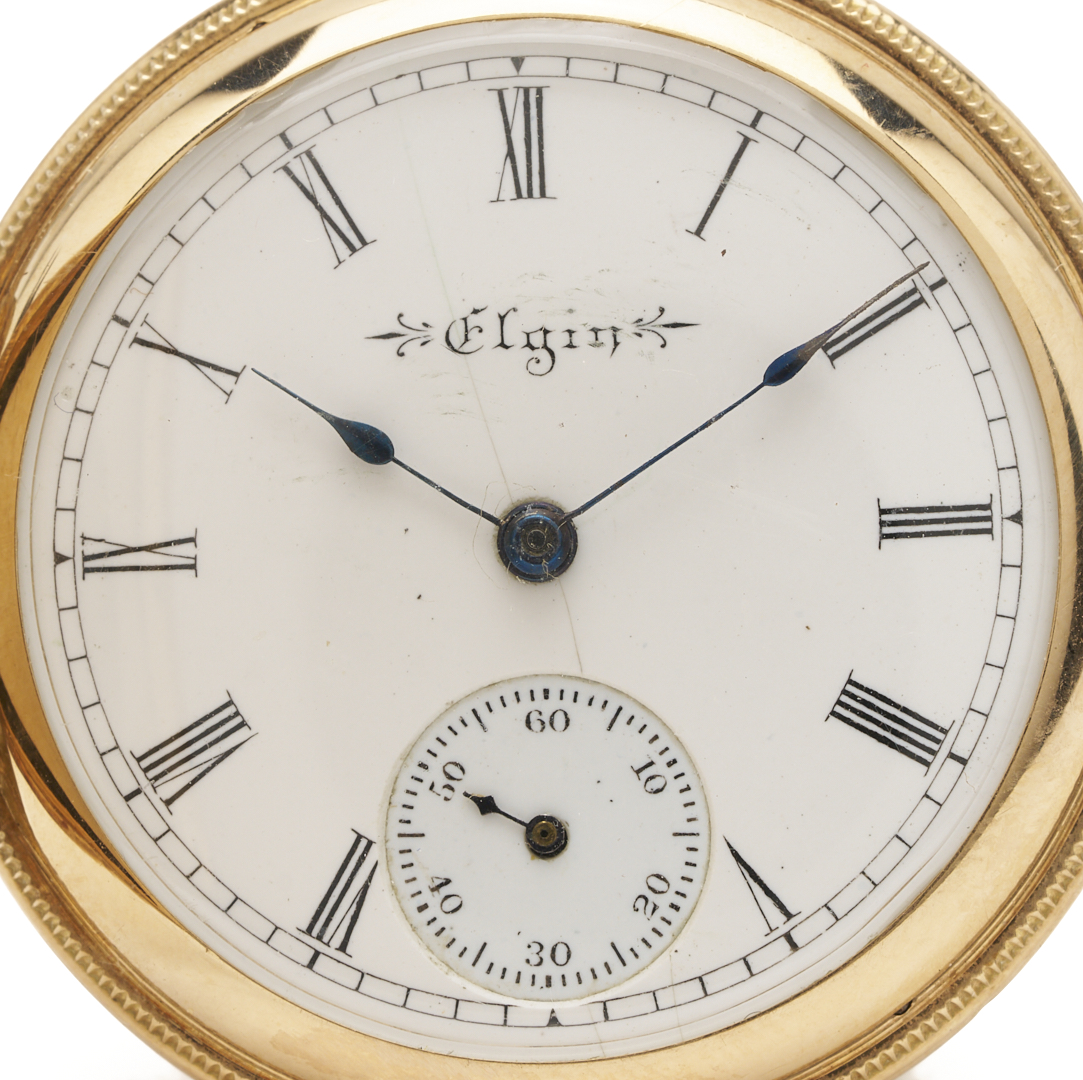 Lot 958: 14K Elgin Grade 222 Pocket Watch