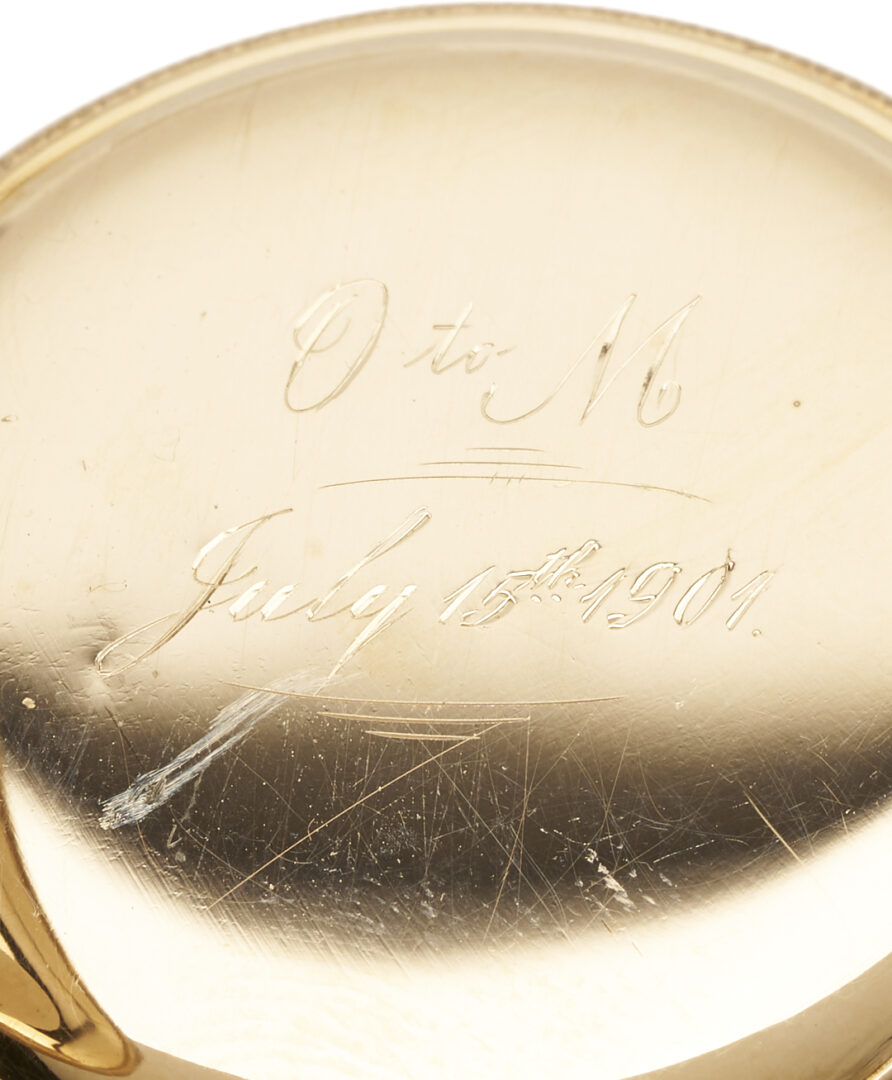 Lot 958: 14K Elgin Grade 222 Pocket Watch