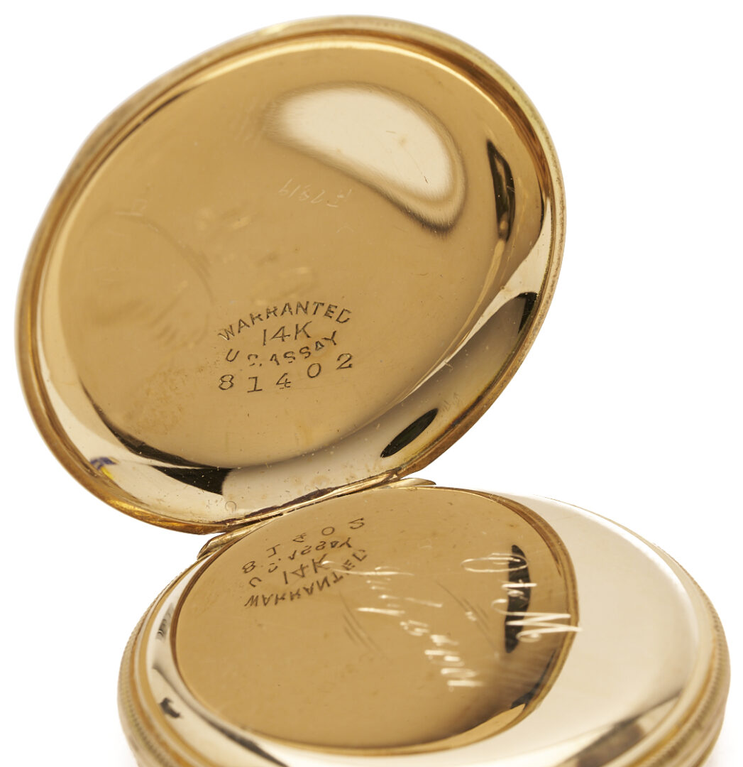Lot 958: 14K Elgin Grade 222 Pocket Watch